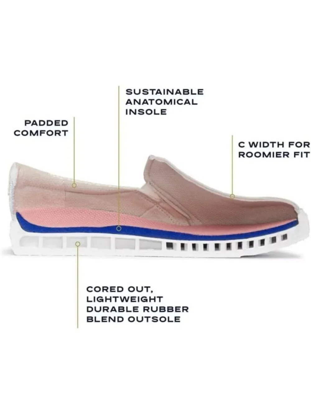 Comfortable Women's Slip-On Sneakers, Stylish Nova Sneakers for Everyday Wear